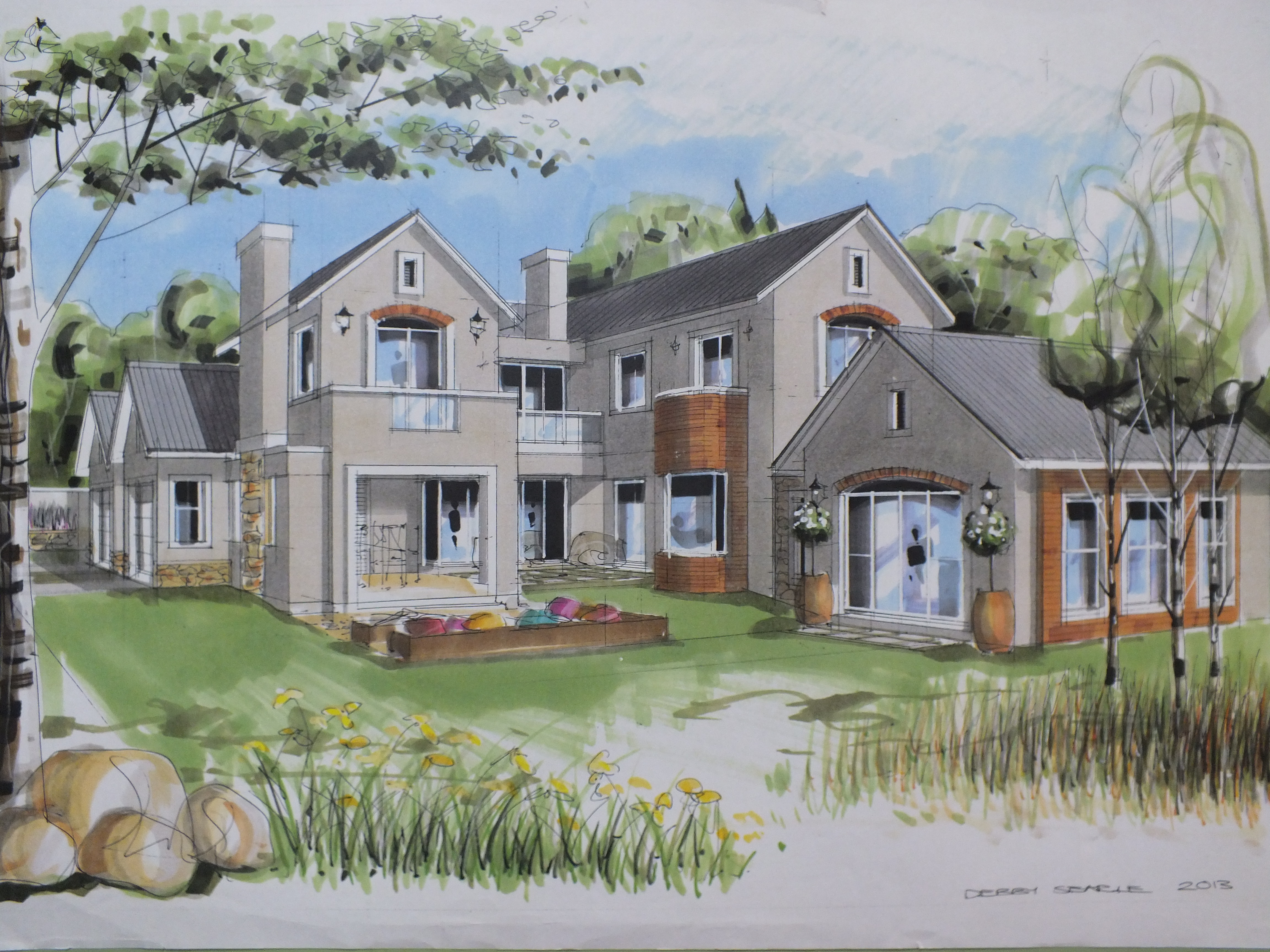 New house in Waterfall Estate Artists impression